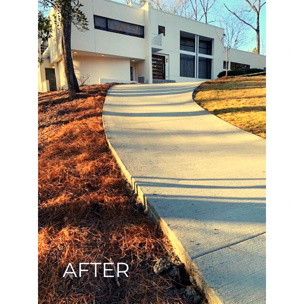 residential concrete services after picture