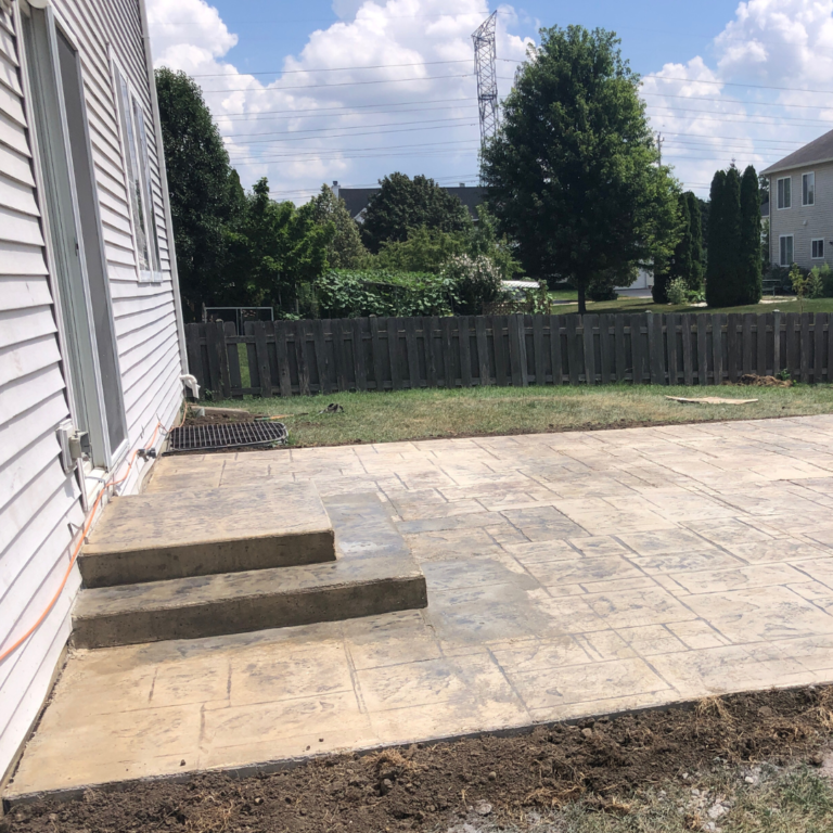 NW Chicago Stamped Concrete Patio